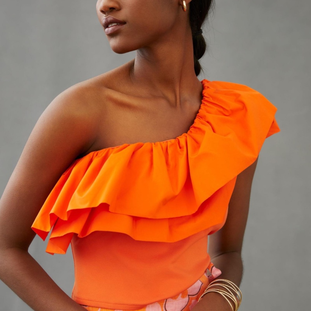 Anthropologie Ruffled Top